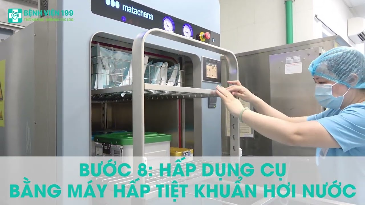 QUY TRÌNH XỬ LÝ DỤNG CỤ Y TẾ - BỆNH VIỆN 199 - youtube