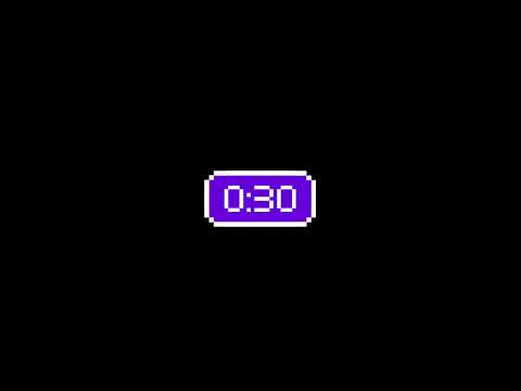 30 Second Retro Pixel Digital Timer Alarm