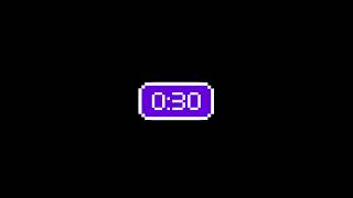 30 Second Retro Pixel Digital Timer Alarm