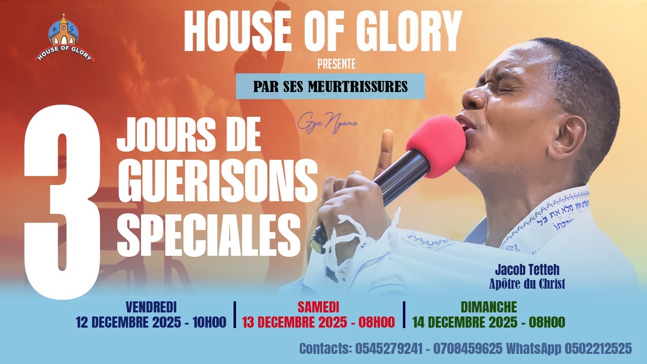 VOUS SUIVEZ LE JOUR 3 DU PROGRAMME SPECIAL " DE GUERISON " DU 14-12-2025