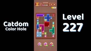 Catdom Level 227 walkthrough | Color Hole 🐱🕳️| Solutionguruji