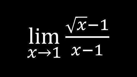 Onbepaalde vorm | Evaluatie van de limiet van (√x -1)/(x-1) als x 1 nadert