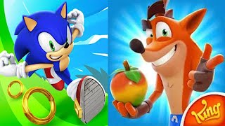 Sonic Dash vs Crash Bandicoot On the Run screenshot 1