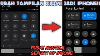 CARA MENGUBAH CONTROL CENTER ATAU BAR MENJADI SEPERTI IPHONE DI XIOMI REDMI MIUI 12 !! screenshot 4