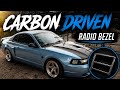 2004 Mustang gets radio bezel by carbon driven.