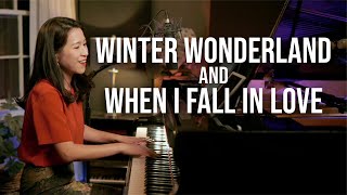 Video thumbnail of "Winter Wonderland and When I Fall in Love Piano by Sangah Noona"
