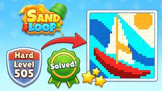 🏖️ Sand Loop Level 505 Walkthrough | How to Pass Hard Level 505! 🧠