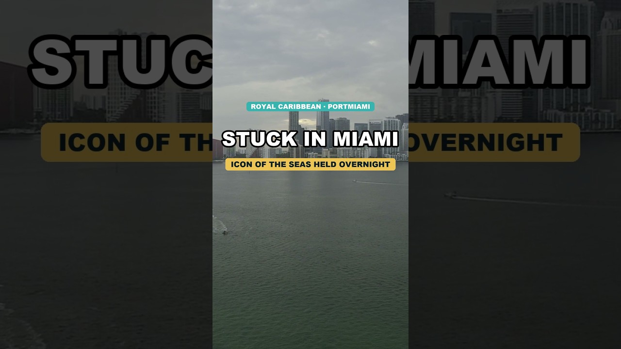 Icon of the Seas Stuck in Miami for Maintenance #cruisenews #travelnews #royalcaribbean
