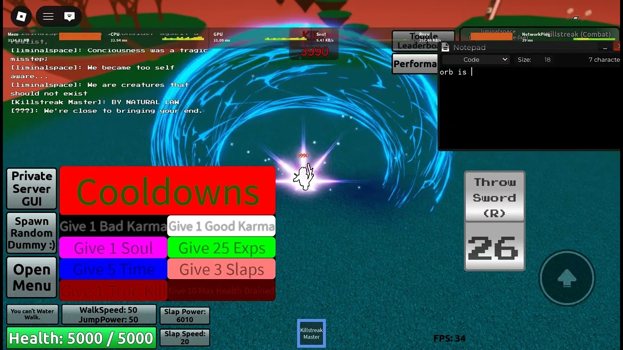 killstreak combat slap battles combat