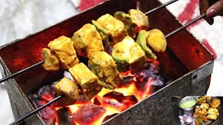 Paneer Tikka And Soya Chap Tikka recipes On Koyla tandoor || Paneer tikka on koyla tandoor ||2019 ||