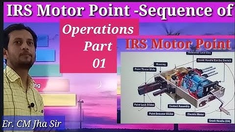 Sequence of IRS motor point Operations Part 01, Railway Signaling #20