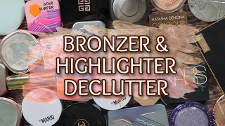 Bronzer and Highlighter Declutter | Curating my Collection