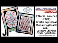 499 Creative and Easy Inking with Mini Layering Stencils. Jacquard Metallic Inks &amp; Ink Blending Mat