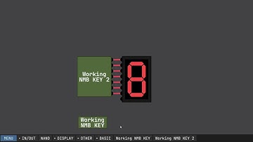 Digital Logic Sim - Number Key Test