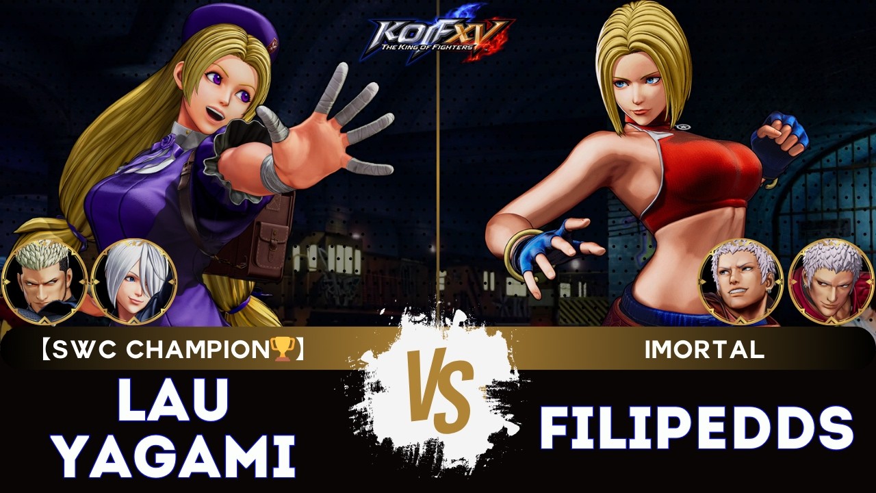 KOF XV ▰ LAUYAGAMI (Hinako/Ángel/Goenitz) 🆚 FILIPEDDS (Blue Mary/Yashiro/O.Yashiro)🎞️Replay Match3