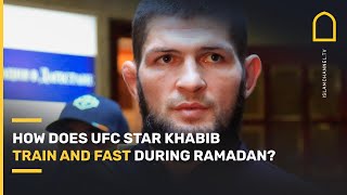 How does Muslim UFC legend Khabib train and fast during Ramadan? | Islam Channel screenshot 5