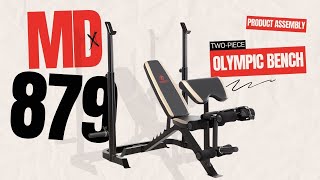 Marcy Two-Piece Olympic Bench MD-879 Assembly Help Video