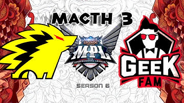 Onic Esports vs Geek Fam GAME 3 MPL ID S6 Week 8 Day 2 | Geek vs Onic