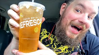 Famous Brandon's Sampler Platter: Taco Bell, Mango Peach Agua Refresca Wealth