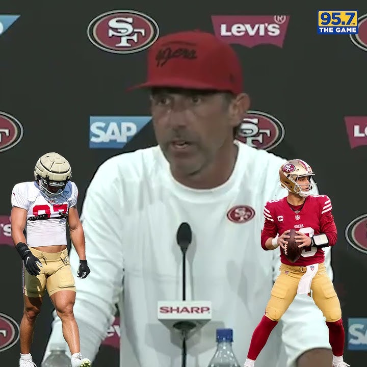 “We always joke about his baby Bosa legs.” 🤣 -Shanahan on Purdy