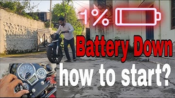 RE classic 350 reborn Battery down || kaise start kare??