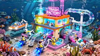 A Hidden LEGO Factory with an Automated Riverbed Waste Cleanup System • Stop Motion Film
