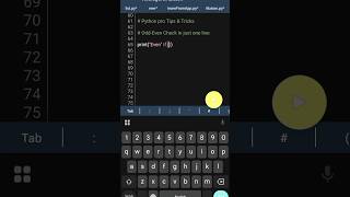 Check Even - Odd in just one line | Python pro tips & tricks | Even Odd check Pro level.