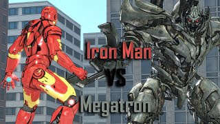 SFM - Iron Man Vs Megatron! Avengers Vs Transformers Animated Fight Scene!