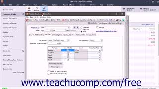 Sage 50 2018 Tutorial Adding Time Ticket Employees Sage Training