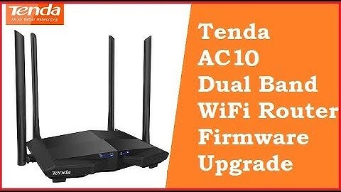 Tenda AC10 Dual Band WiFi Router firmware upgrade