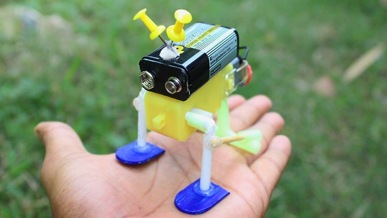 How To Make A Walking Robot At Home Easy To Make Youtube Diy Robot Robots For Kids Make Your Own Robot