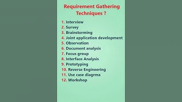 requirement gathering in software engineering | #shorts #youtubeshorts #software testing