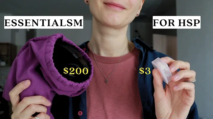 I bought these to upgrade my life & reduce stress | ESSENTIALISM for Highly Sensitive People thumbnail