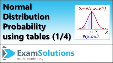 Normal Distribution | Calculating Probability using Tables (1 of 4)