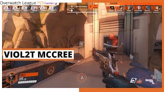 VIOL2T MCCREE POV | San Francisco Shock vs Los Angeles Gladiators | OWL Season 2021 Week 1