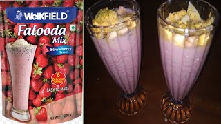 Strawberry Falooda Mix How to make Weikfield Falooda Instant Homemade Falooda Recipe in 15 minutes