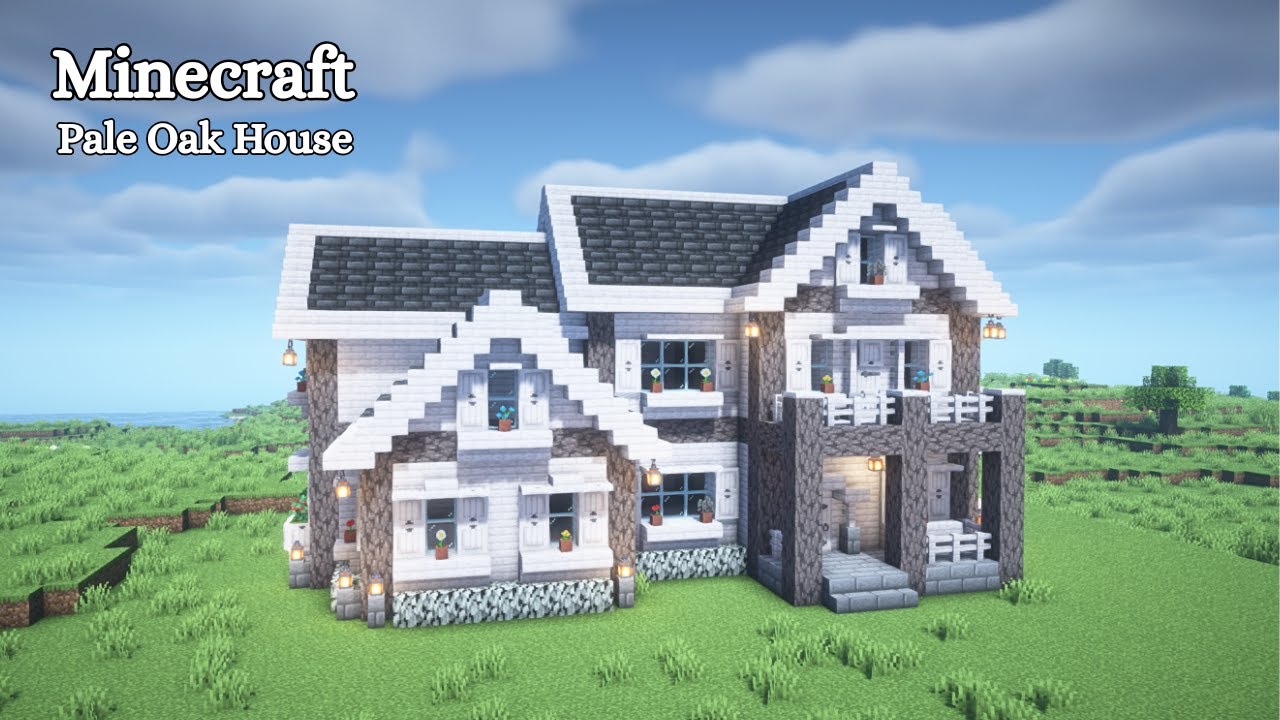【マインクラフト】ペールオークの家の作り方【マイクラ建築】【Minecraft】 - YouTube