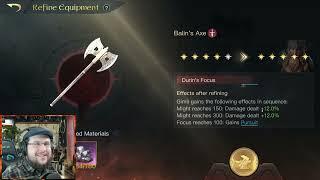 MAXING Out Stats on Gimli's Axe - LOTR Rise to War - [ Balin's Axe ] - A RiseToWar Legacy.