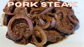 HOW TO COOK PORK STEAK| GAWIN NINYO ITO SA PORK, SOBRANG SARAP!|  SIGURADONG UBOS ANG KANIN NIYO!