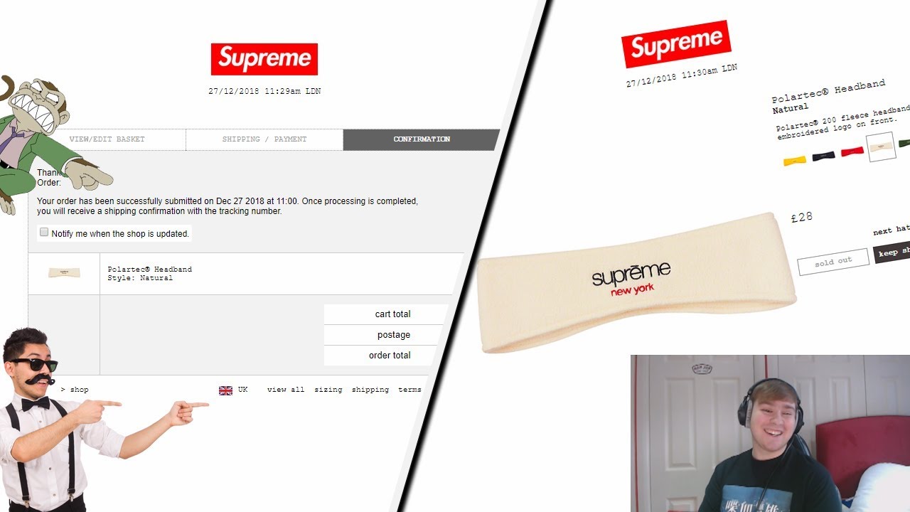 Supreme FW18 Week 19 Live Cop - Final FW18 Week (Manual Checkout)