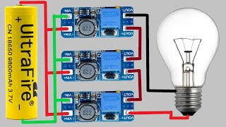 Как сделать последовательное соединение усилителя постоянного тока MT3608 / 8X MT3608 =выход 220 В