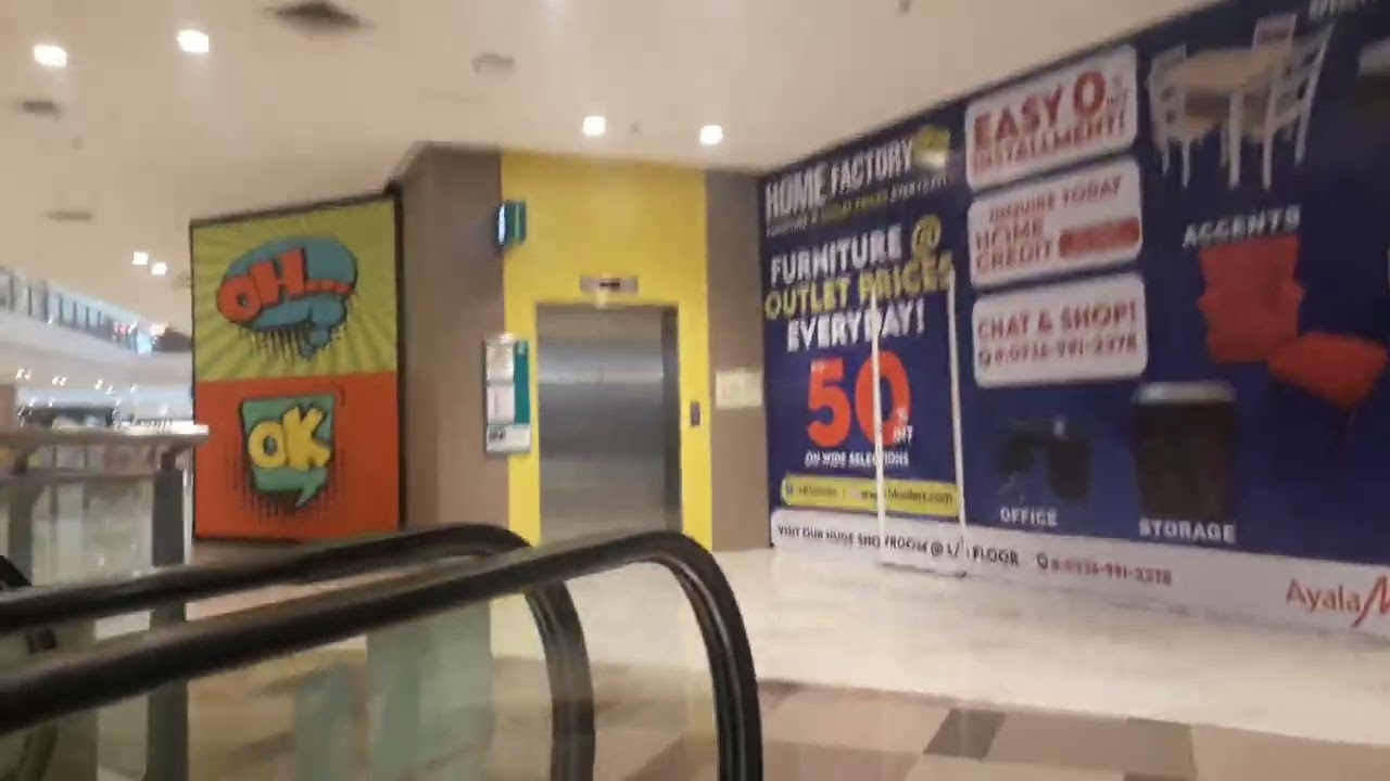 Escalator ride at Fairview Terraces