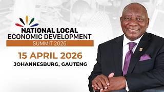 President Cyril Ramaphosa addresses the National Local Economic Development Summit.