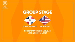 Dominican Republic vs United States | 2024 Concacaf Futsal Championship