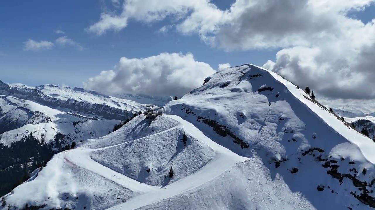 4k DJI DRONE: NYON, MORZINE ( french alps )
