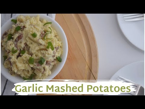 Easy Roasted Garlic Mashed Potatoes! #easyrecipe #mashedpotatorecipe