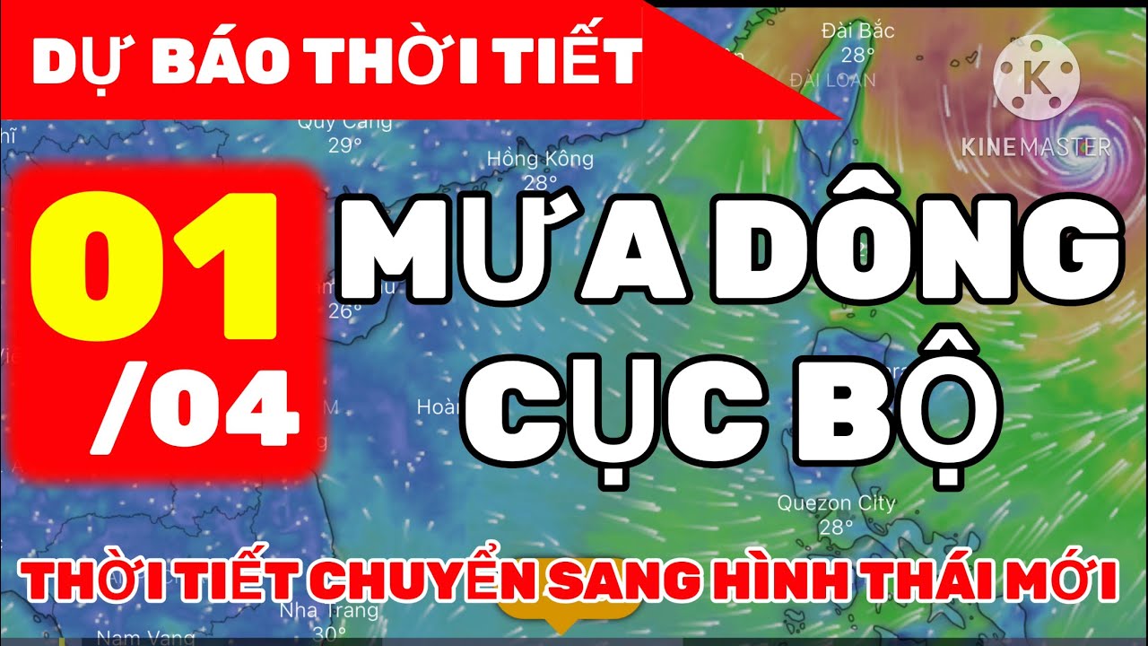 Dự báo thời tiết mới nhất hôm nay và ngày mai 01/04/2023|"MƯA DÔNG"| Dự ...