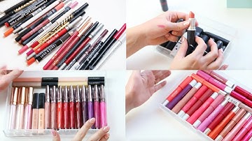 DECLUTTERING MAC LIPSTICKS, LIP LINERS etc | Part One