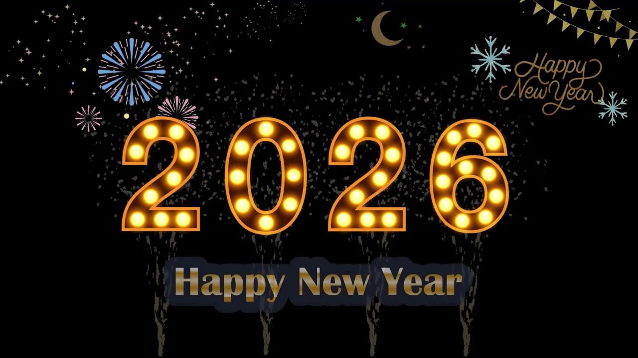 Happy New Year Auld Lang Syne Countdown 2026 with Lyrics! - YouTube