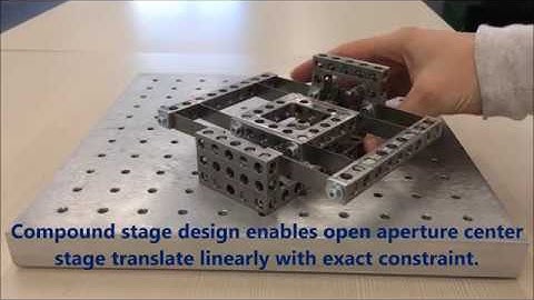 Open aperture motion stage – Double Compound Linear Translator